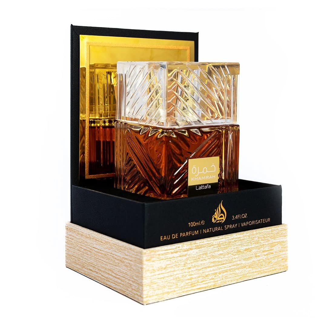 Lattafa Khamrah for Unisex Eau de Parfum Spray, 3.4 Ounce